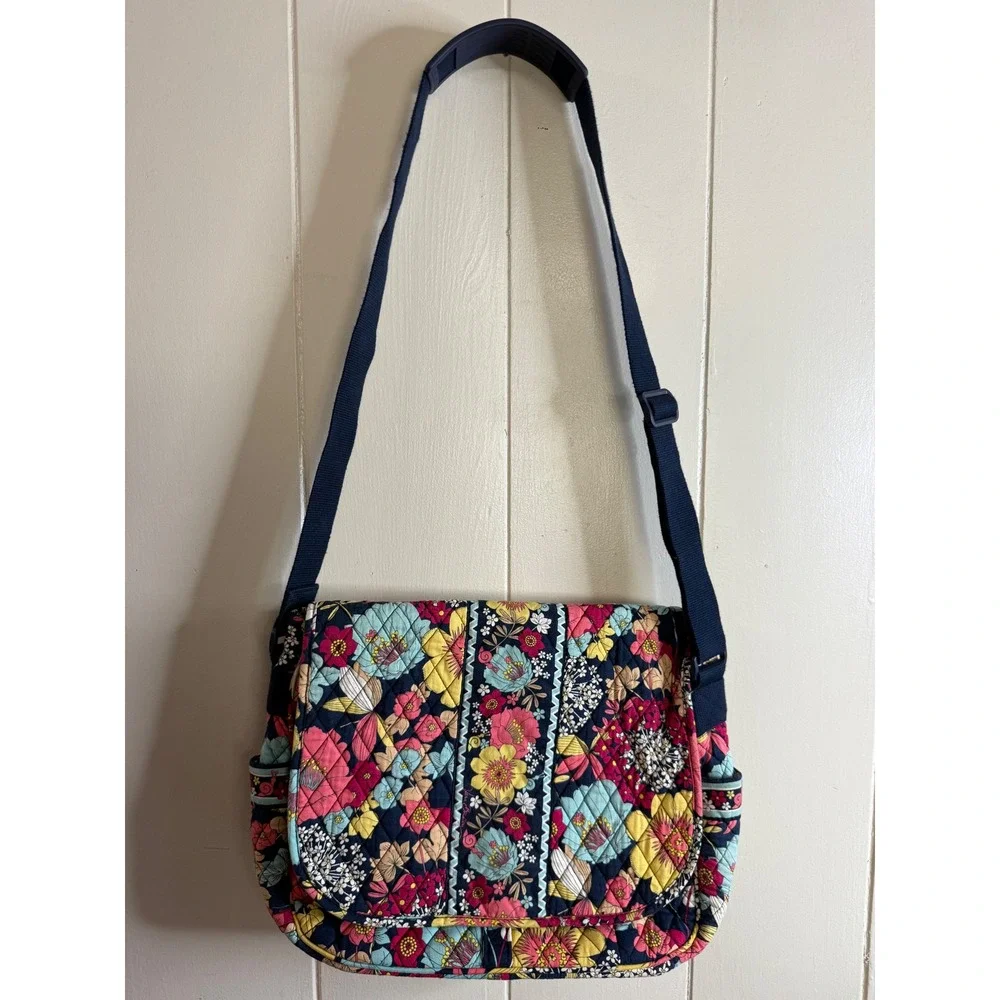 Vera Bradley Quilted Crossbody Bag Women's Floral Shoulder‎ Bag Purse